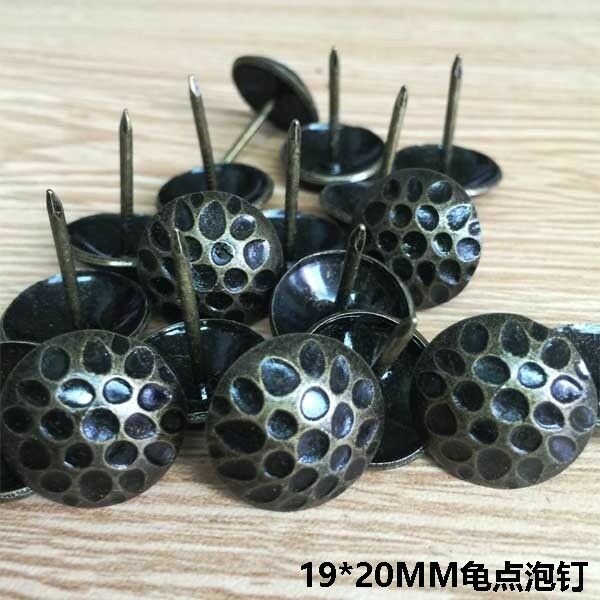 100 X Dots Upholstery Tacks Nails Furniture Decor Bronze Stud Pins 19*20MM