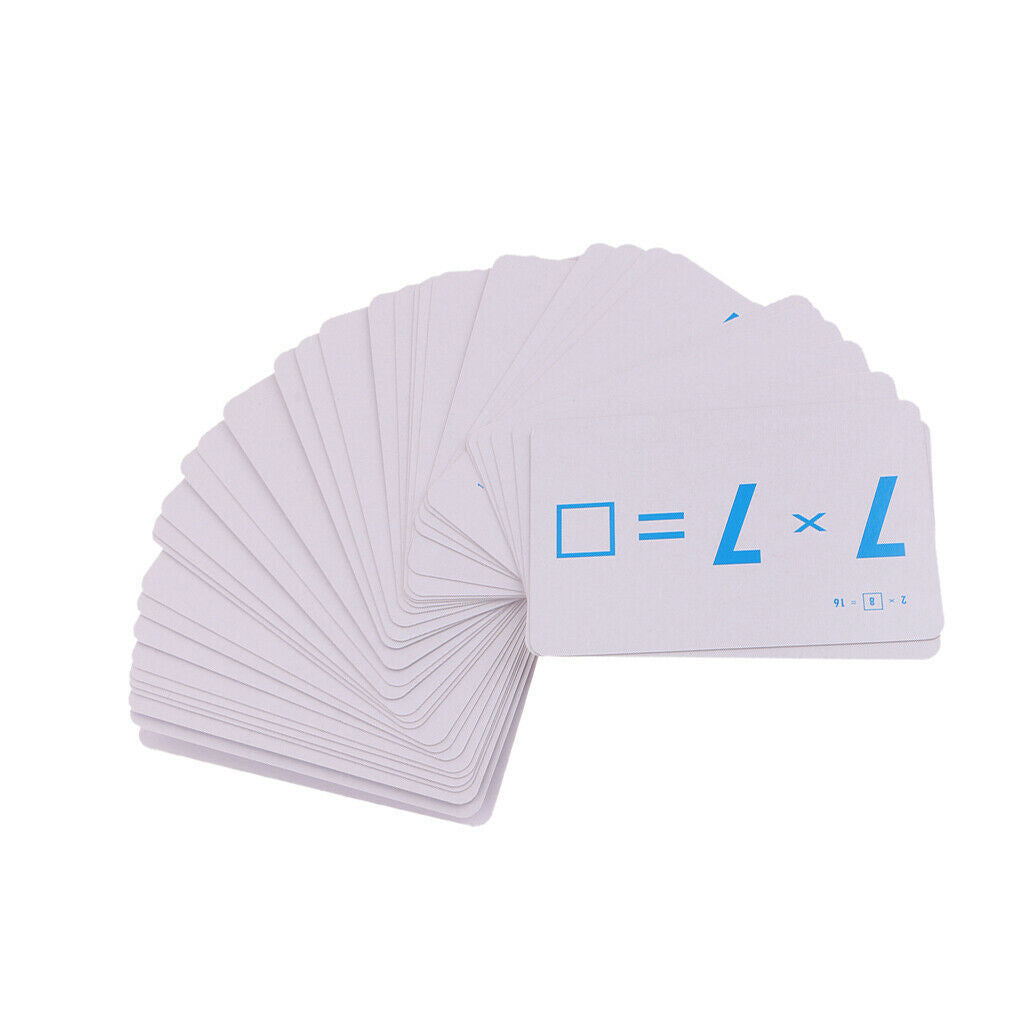 144 Pieces Math Flash Cards for Elementary School Educational Materials