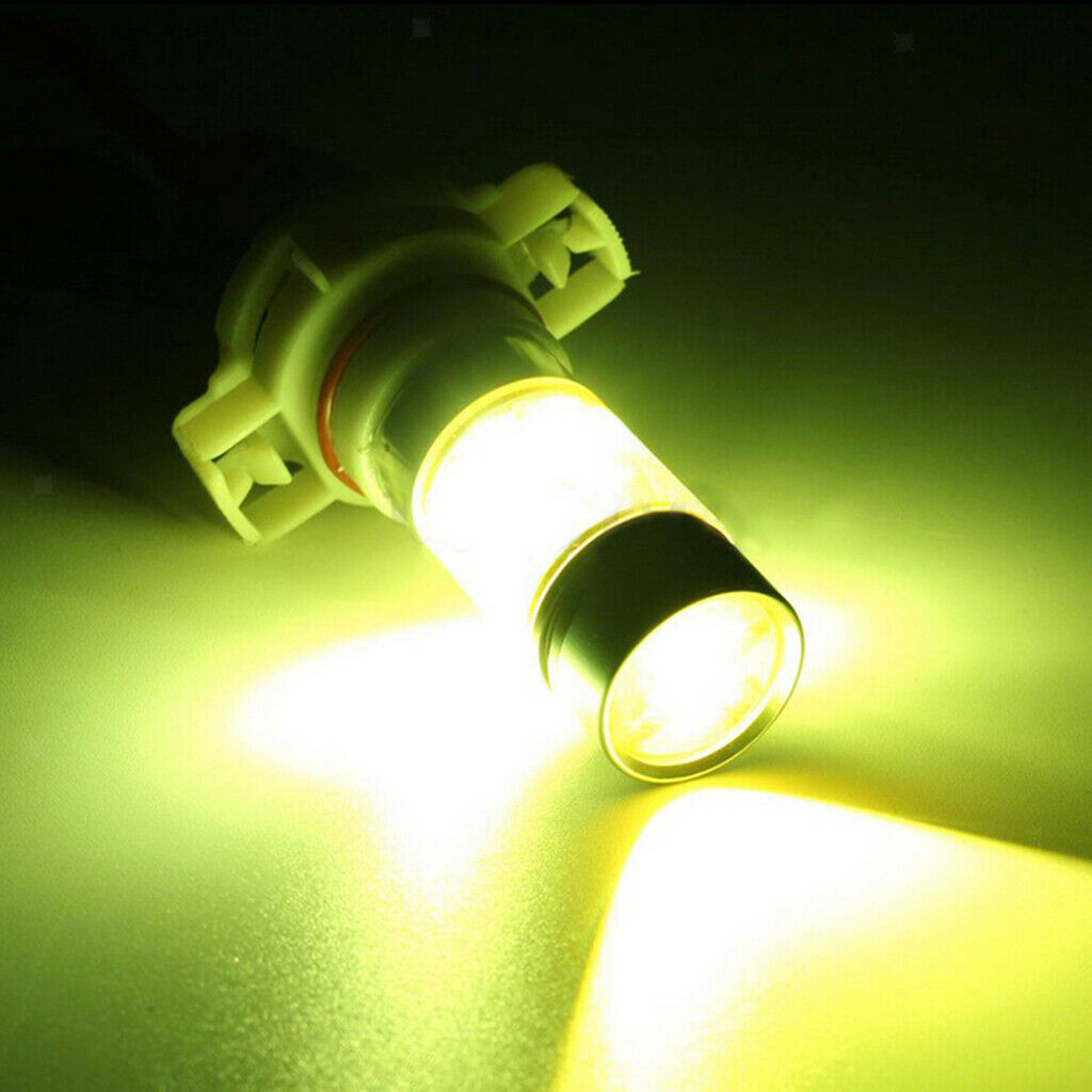 Pair Bulb PS24W H16 5202 LED 100W Anti-fog DRL Universal