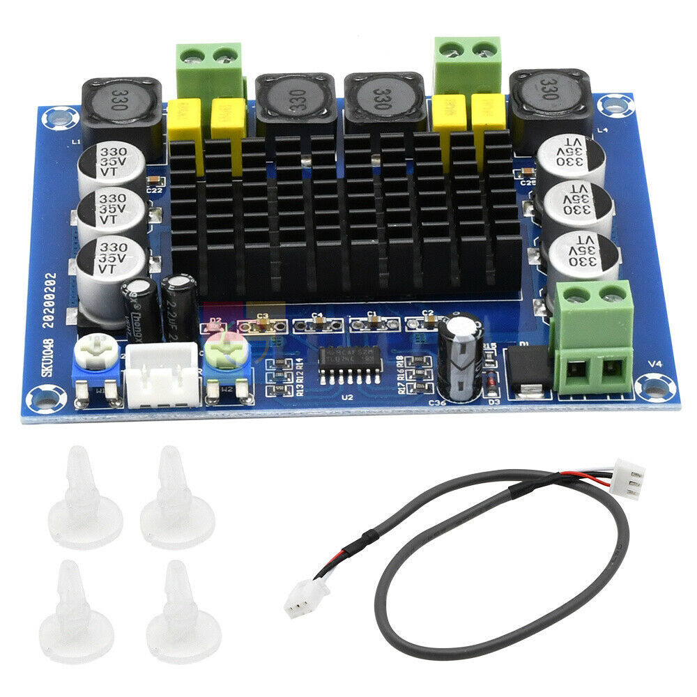 DC12V-24V TPA3116 D2 120W+120W Dual-channel Stereo Digital Audio Power Amplifier