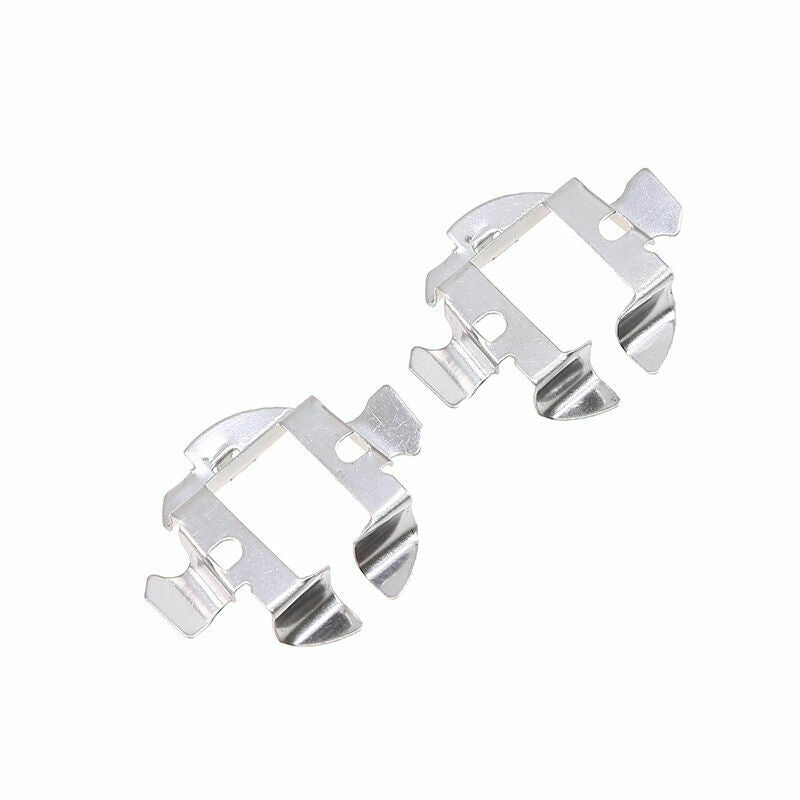 2X Sliver H7 HID Bulb Socket Holder Adapter Base Retainer Clips for Audi A6