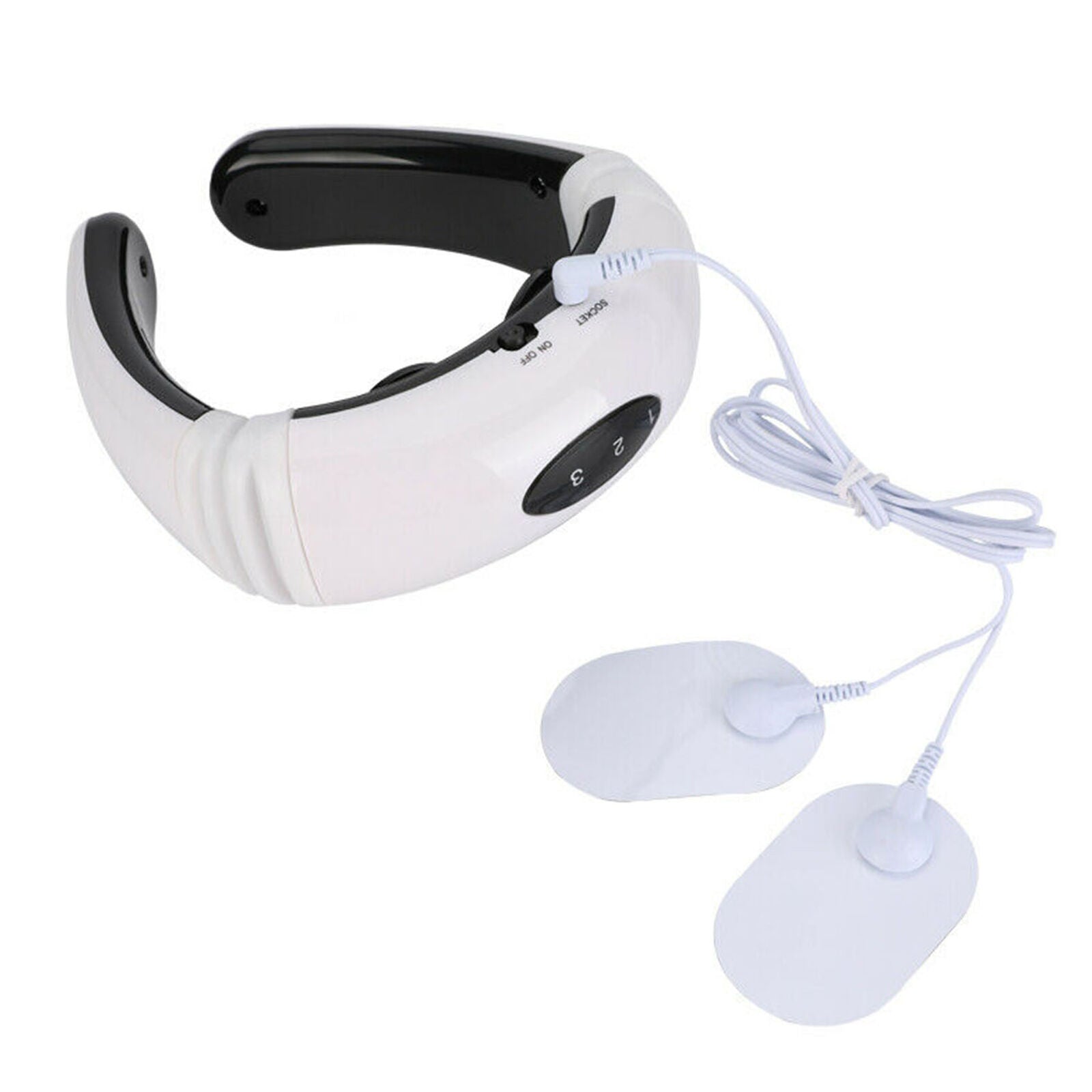 Back Neck Massager Electric Pulse Far Infrared Heating Pain Relief Health Relax