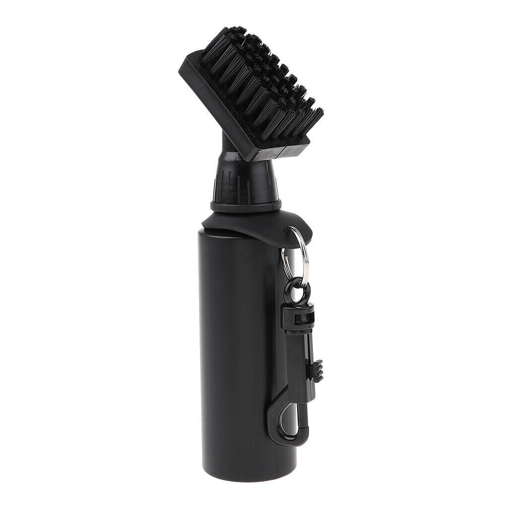 19cm Golf Club Brush Cleaning Brush Cleaner Groove Self-Contained Water w/ Clips