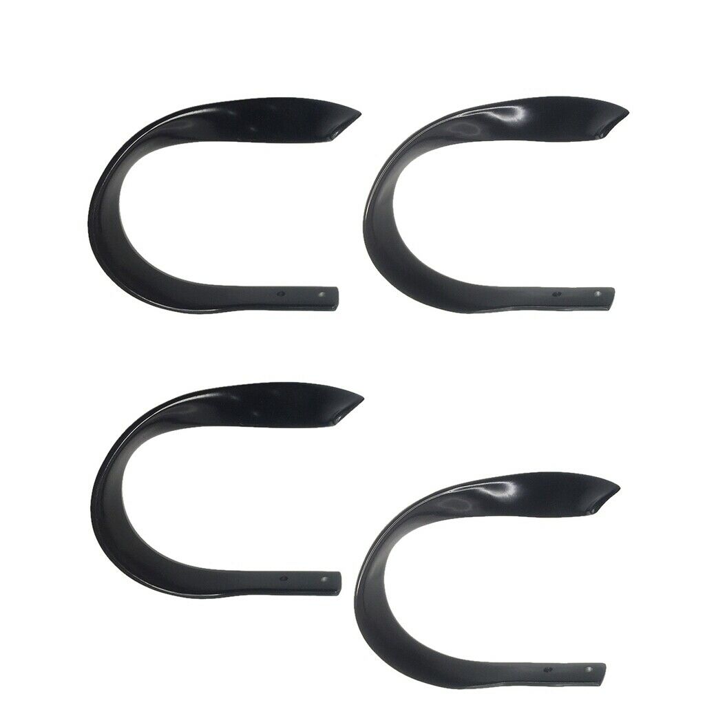 4 Pieces Chic Design Decorative Black Metal Curtain Holdbacks Hooks, Drapery