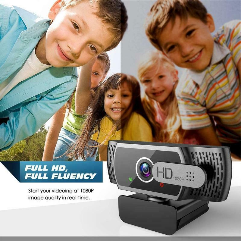 1080P Webcam Computer PC Web Camera Light Correction Wide Angle with Microphone