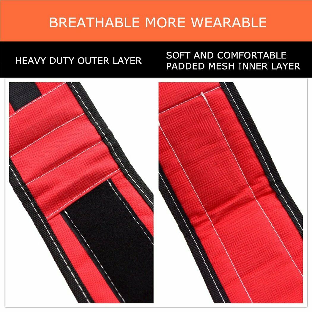 Magnetic Wristband W/Strong Magnets for Holding Screws for DIY Work for Handyman