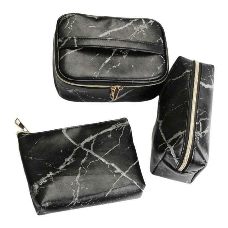 3 Styles Women Girls Travel Makeup Bag Toiletry Pouch Case Handbag w/ Handle