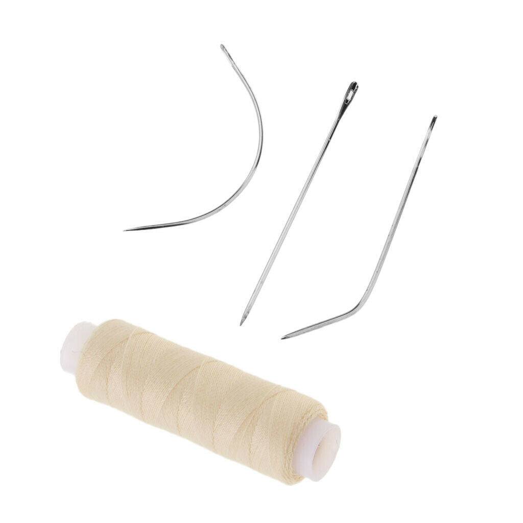 7pcs Hair Track Weft Thread&Hair Weave Sewing Needles for Hair Extentions