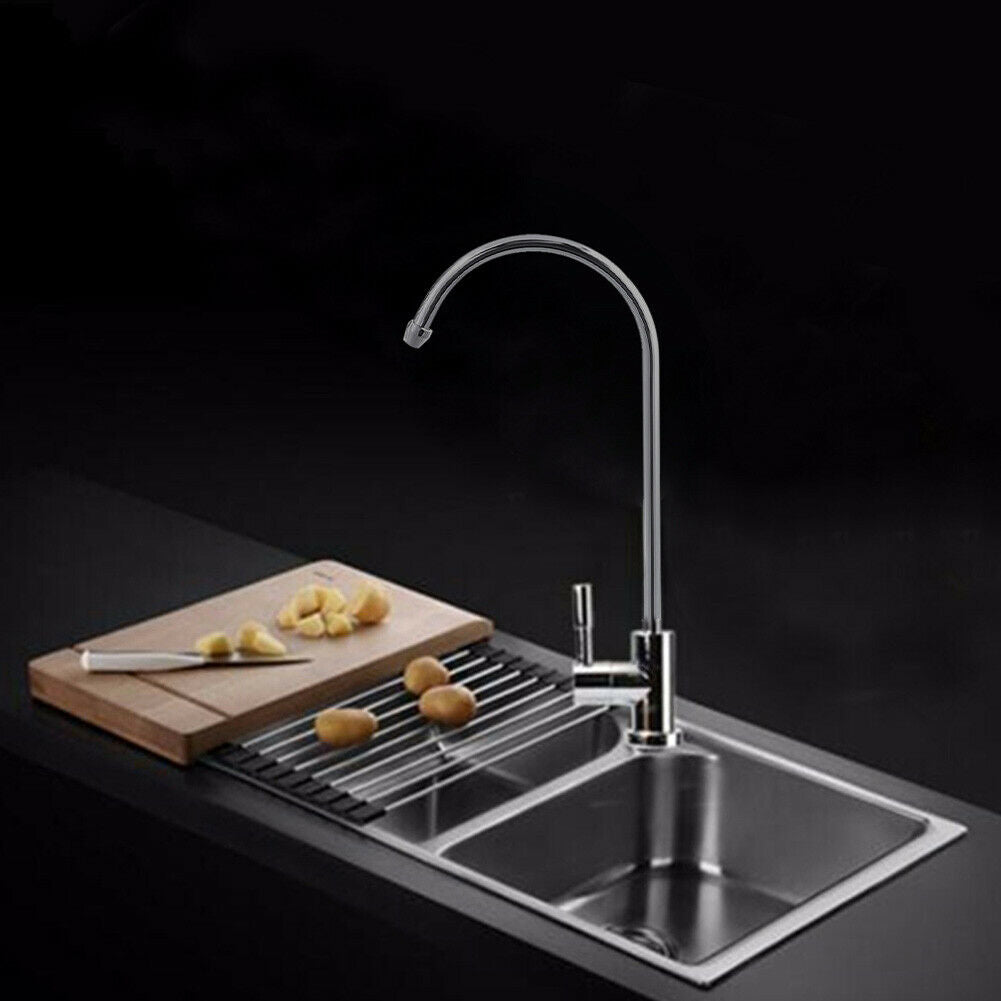 1/4 inch 360° RO Water Filter Faucet Reverse Osmosis System Goose Neck Sink Tap