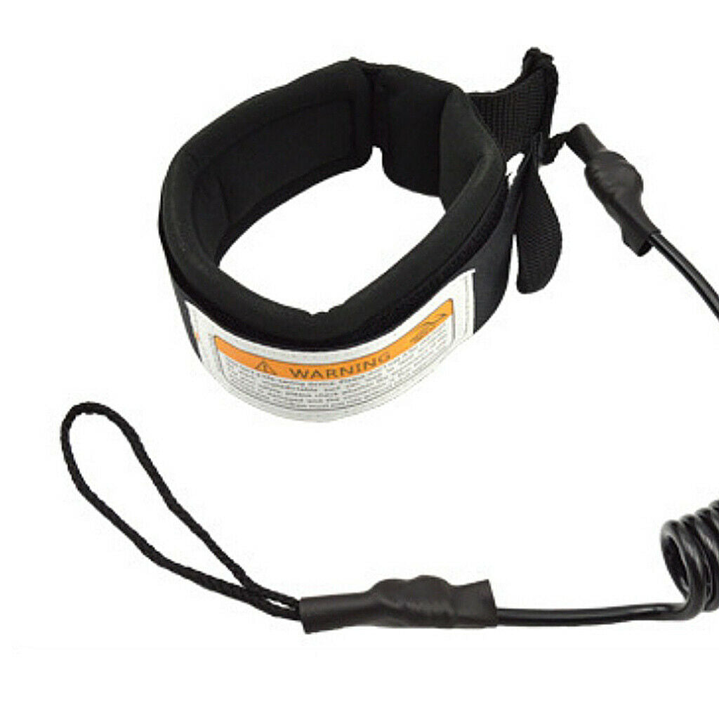 2x Surfboard Leash TPU Premium Spring Coiled Wrist Ankle Leash Leg Rope