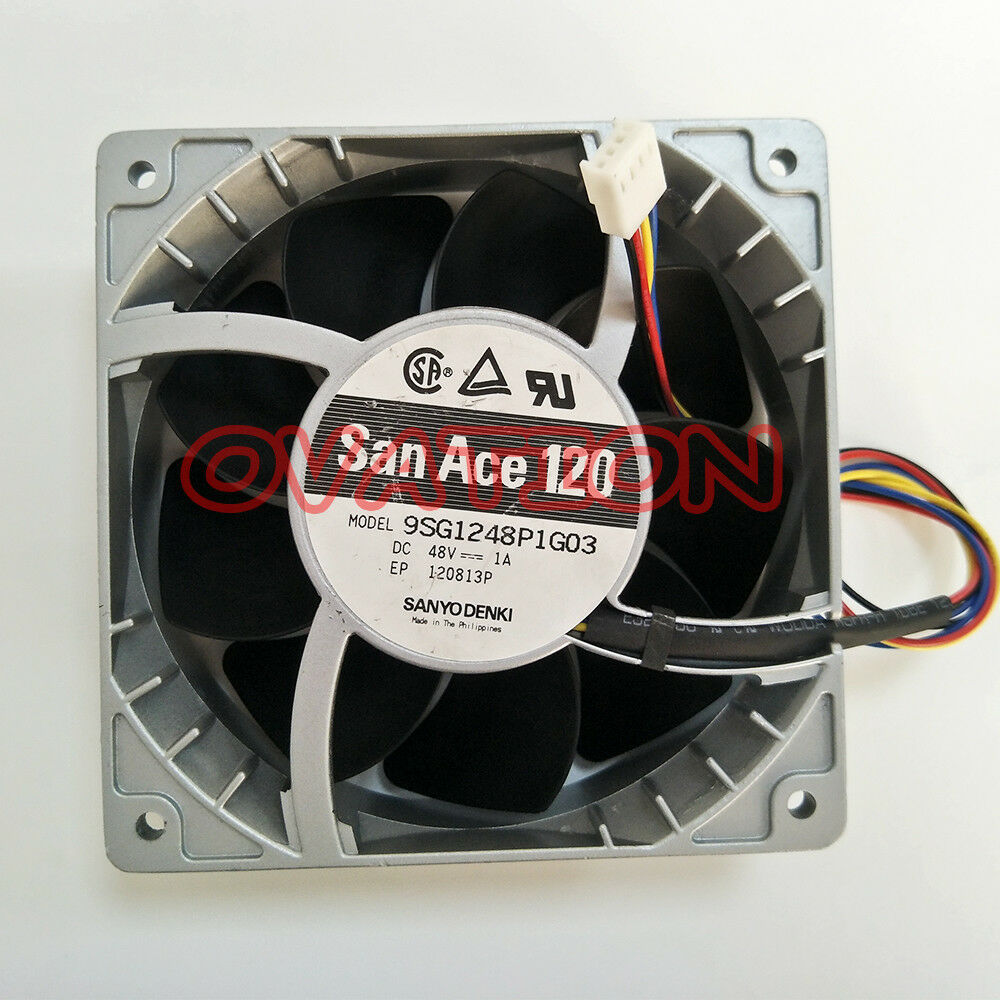 For 1 PCS Sanyo Fan San Ace 120 9SG1248P1G03 DC 48V 1A 12CM 12038