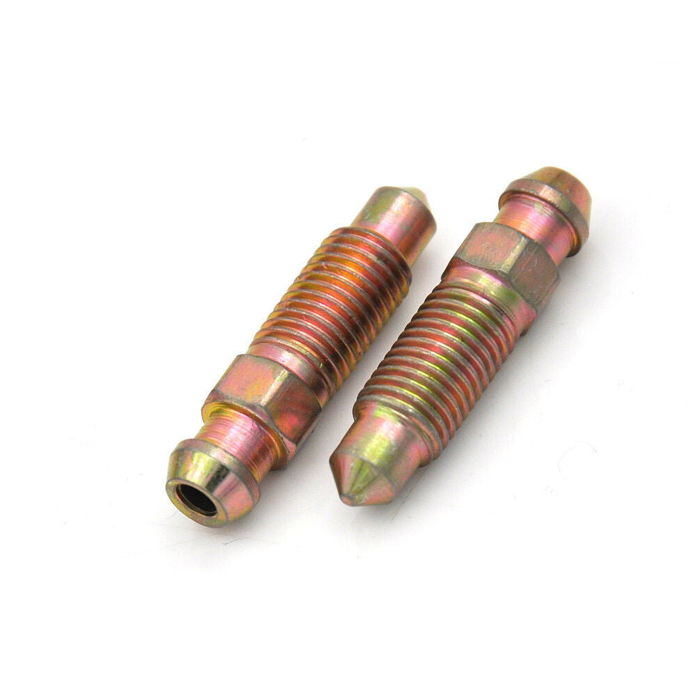 4pcs M8 x 1.0mm Motorcycle Bike Brake Caliper Steel Bleed Screw Nippl.l8