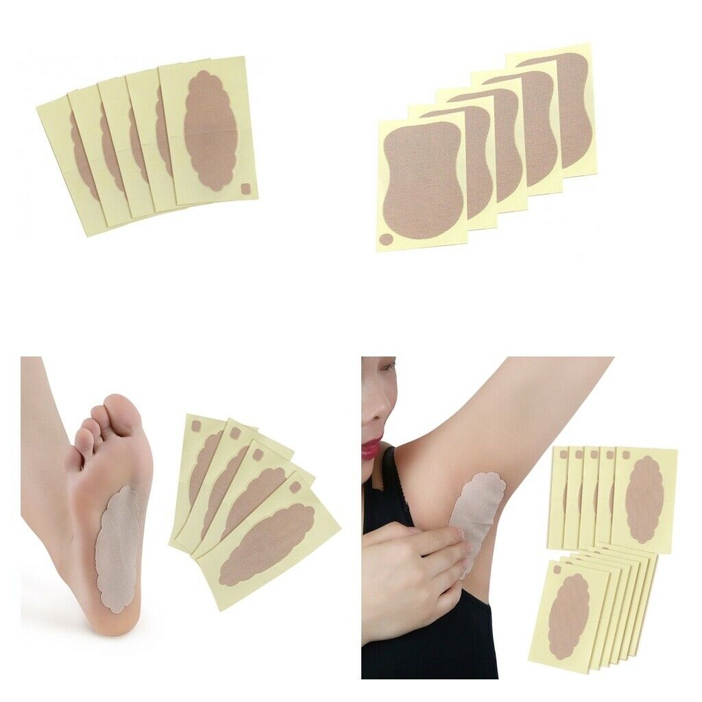 10 Pcs Disposable Sweat Pads Patches Foot Underarm Guard Sheet For Men Women