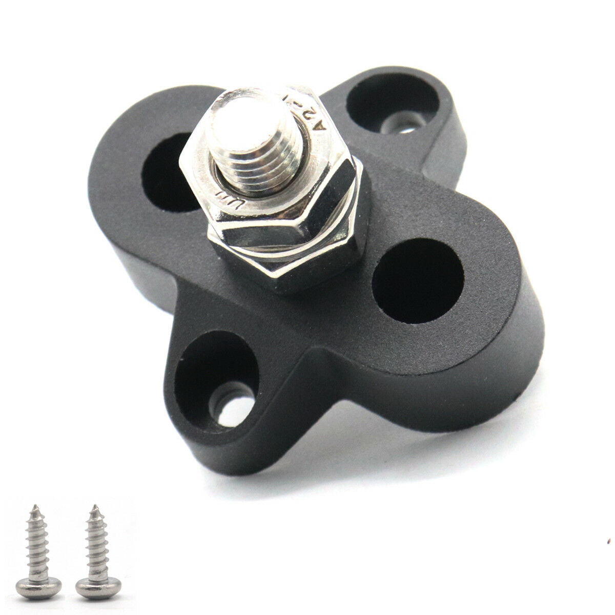 New 48V Black Bus Bar Boat Caravan Single Heavy-Duty Terminal Studs M8(8mm)