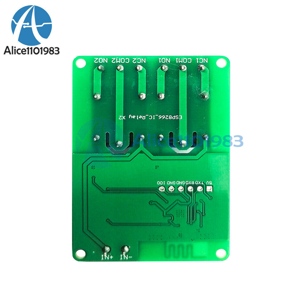 2 Channel DC 5V WIFI Relay Module ESP8266 ESP-01 Wireless Board IOT Smart Home