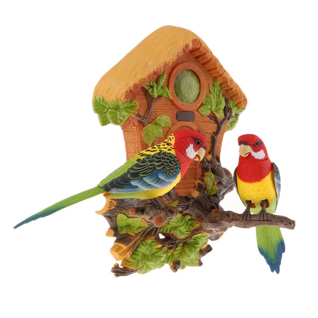 Wall-mounted Simulated Chirping Parrot Bird