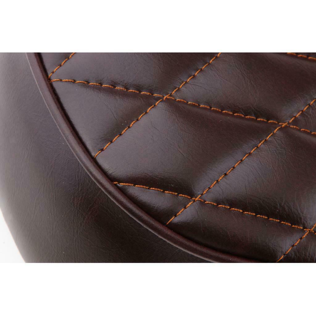 Motorcycle Flat Brat Style Tracker Cafe Racer Seat 53cm - Brown