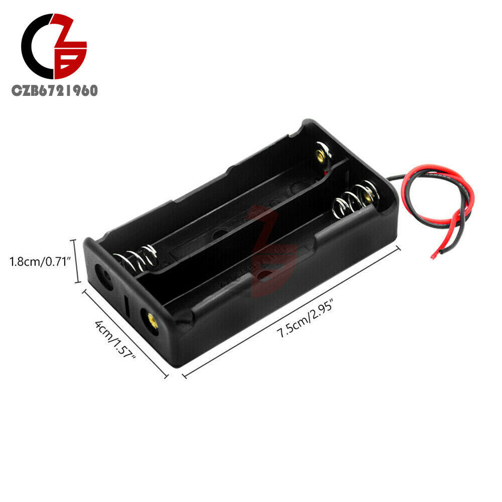 3.7V plastic Battery Holder Box Case DIY For Battery Packs 2x 18650 Cells Cases