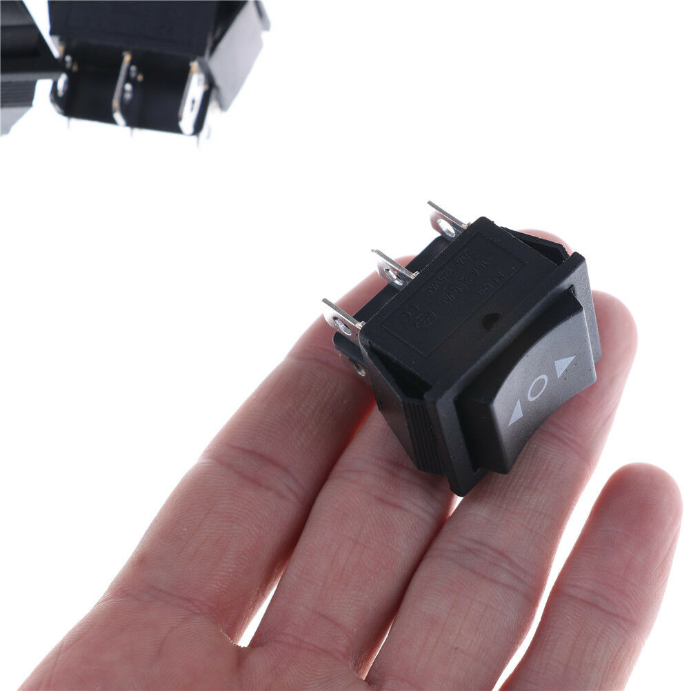 5pcs 6 Pin DPDT Black Button On/Off/On  Switch AC 250V/16A 125V/20A LJJCA.l8