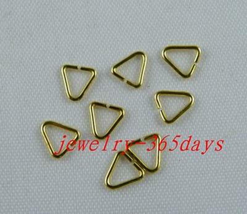 1500pcs Copper Plated (copper) Triangle Rings 5x4.5mm b0032
