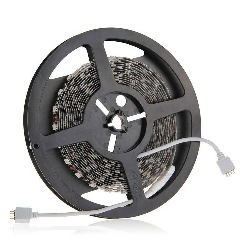 RGB LED Strip Light 5M 5050 SMD 300 LED Black-PCB / 5 Metres S9H2H2
