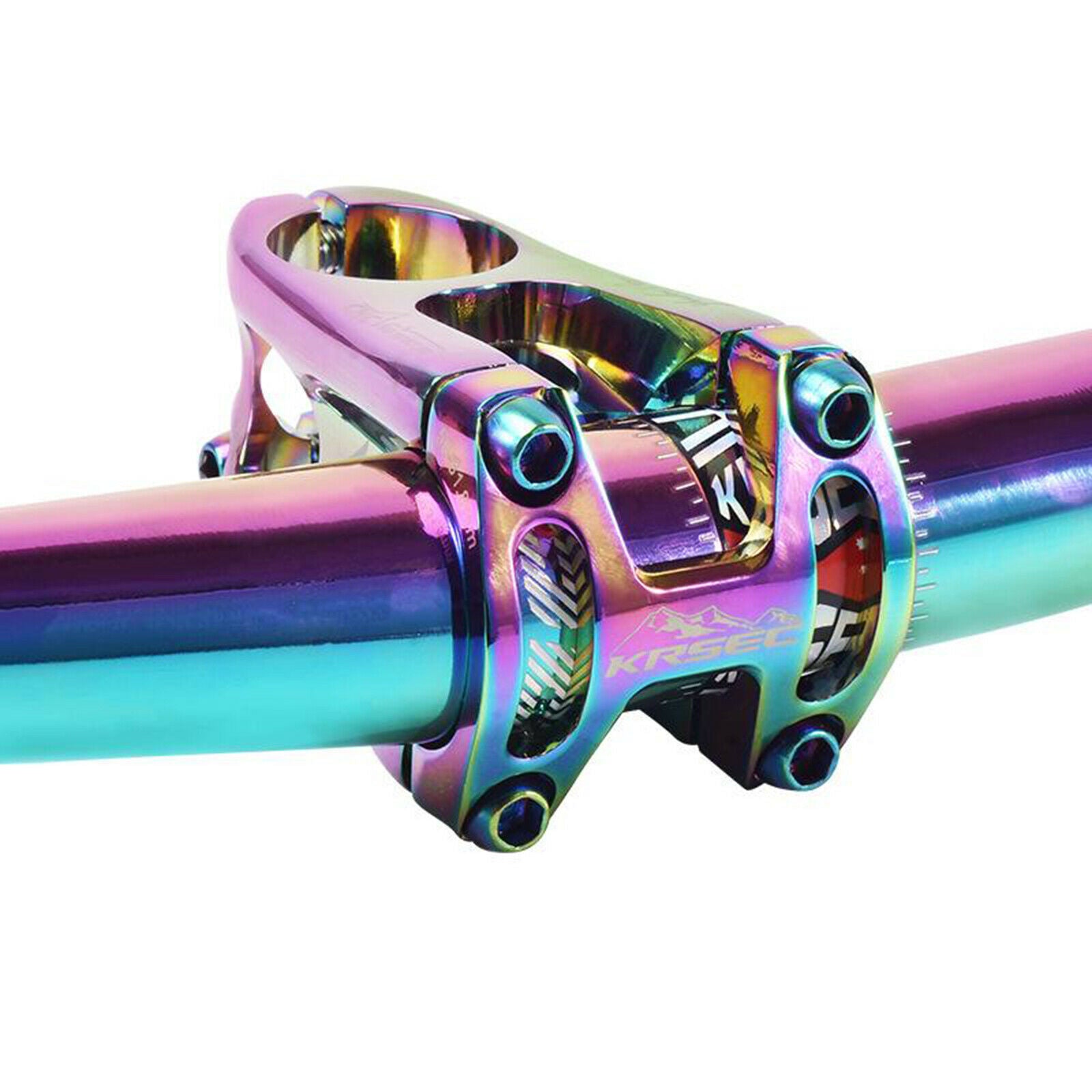 31.8mm Mountain Bike Stem, 28.6mm Bar Clamp Lightweight Strong Alloy Hollow Stem