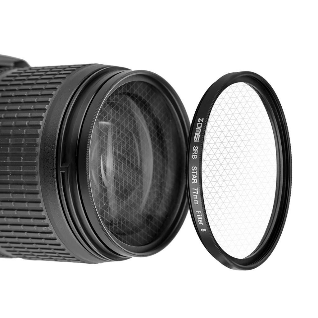 77mm Star-Effect Starburst Twinkle 4+6+8 Points DSLR Lens Filter
