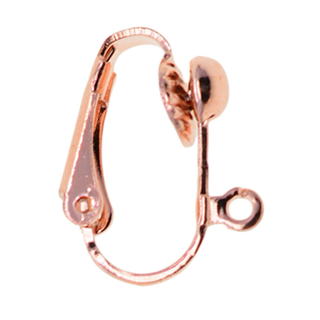 12X Brass Clip-On Earring Converter -DIY Women's Fashion Jewelry Making Findings