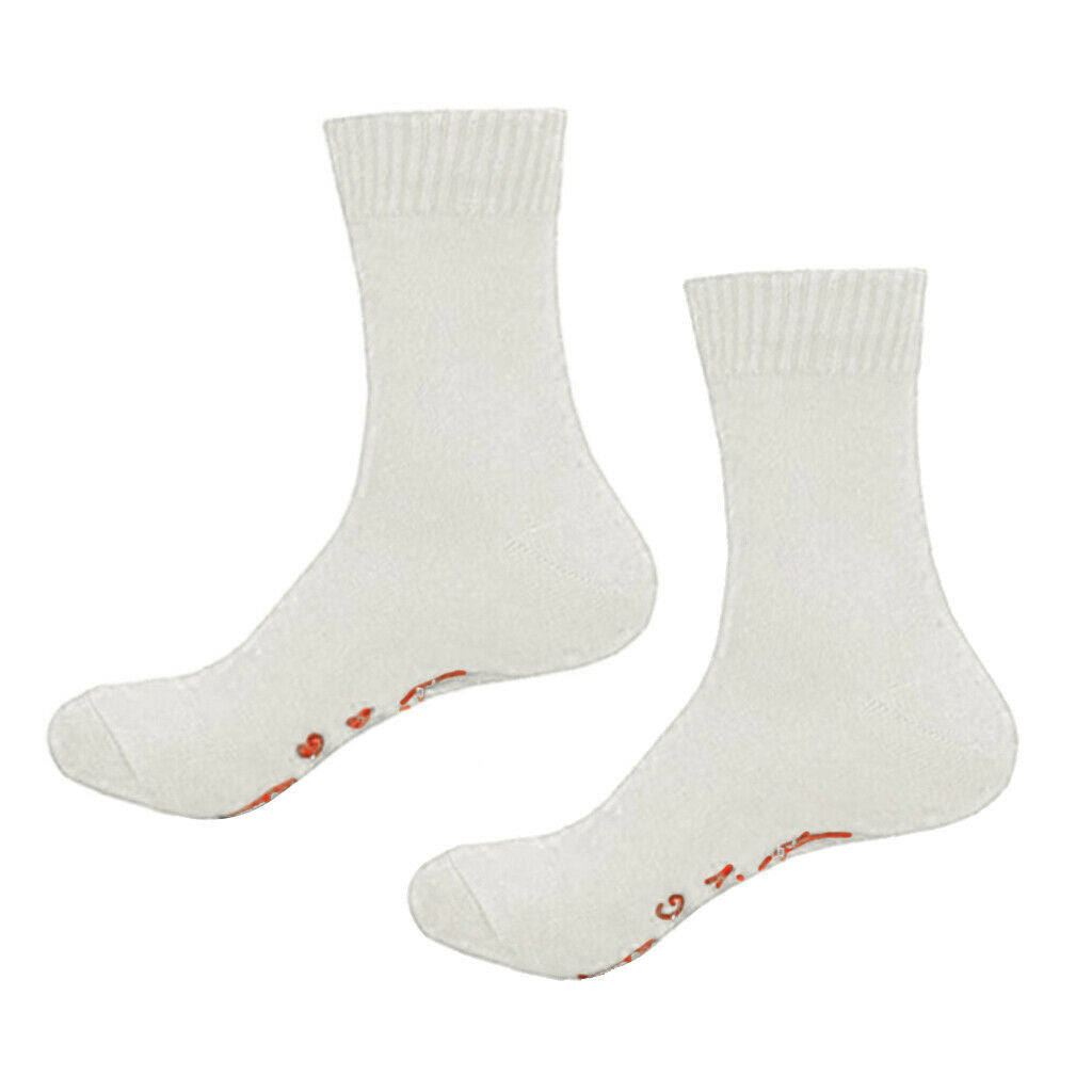 1 Pair Unisex Funny Socks Cotton Winter Warm Novelty Socks Stockings White