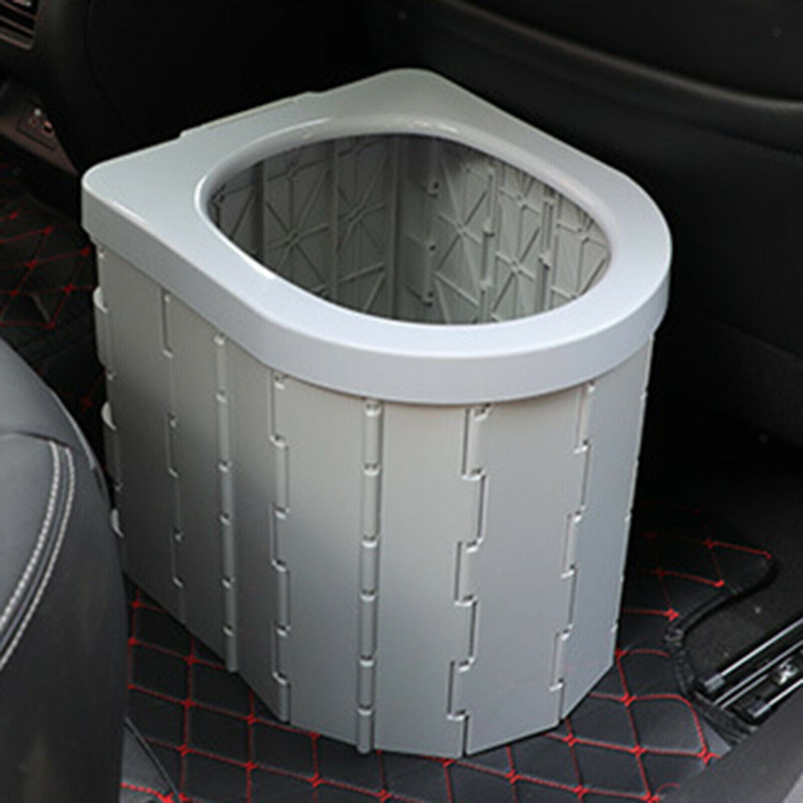 Portable Folding Toilet Outdoor Camping Hiking Long Trips Baby Potty Grey