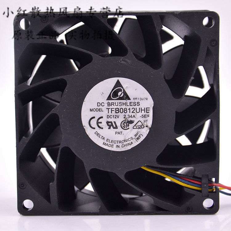 For Delta TFB0812UHE PWM 8038 8cm 12V 2.34A cooling fan