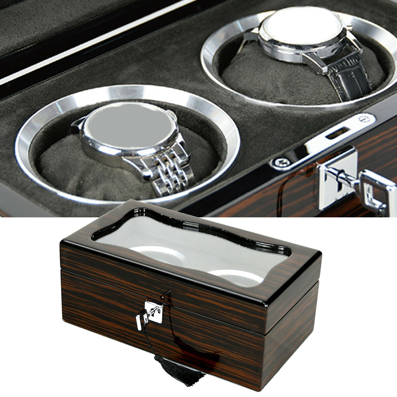 Wooden Mechanical Watch Display Box Watches Storage Box Durable Premium