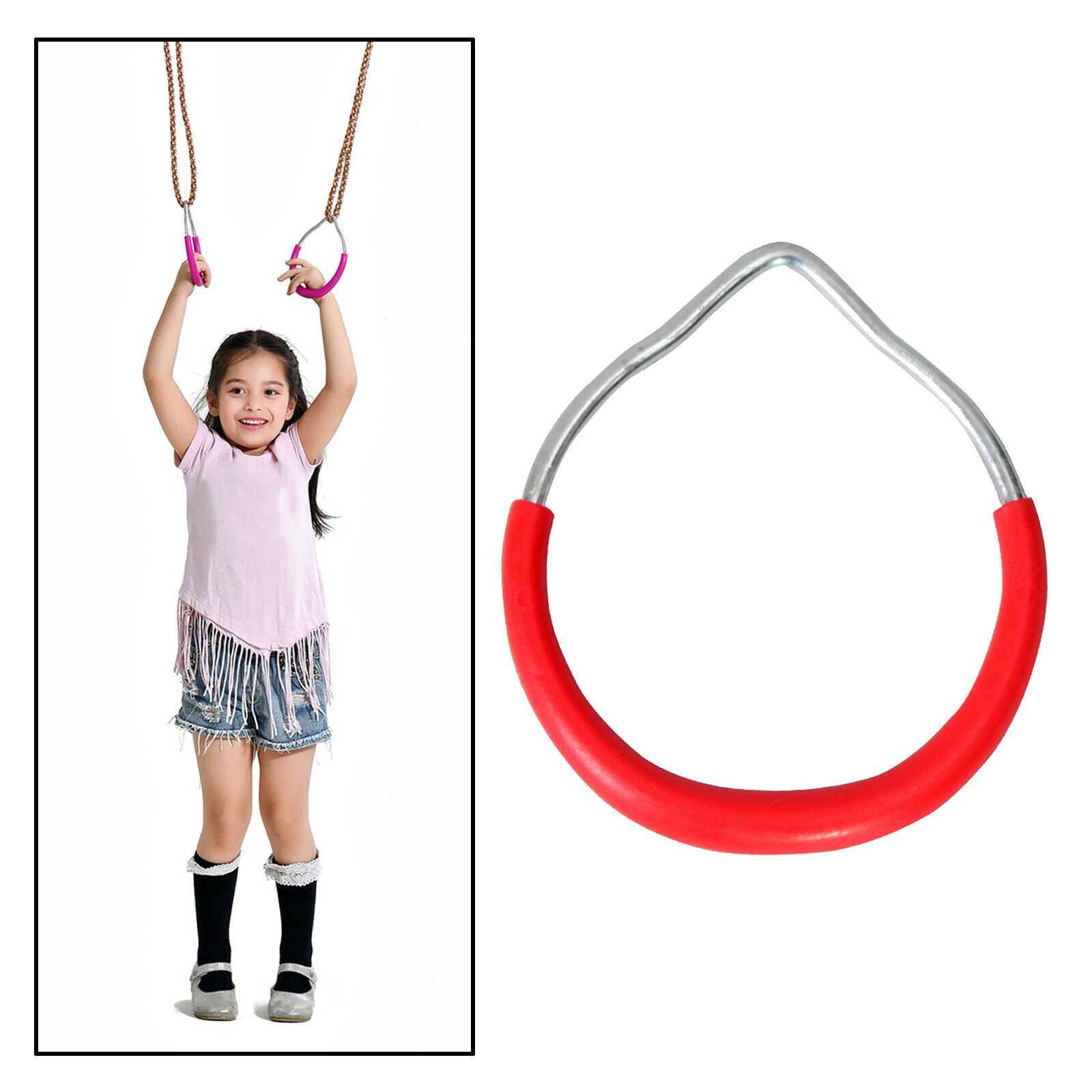 Gym Rings Pull Up Outdoor Swing Rings Monkey Ring Yoga Rings Workout Set