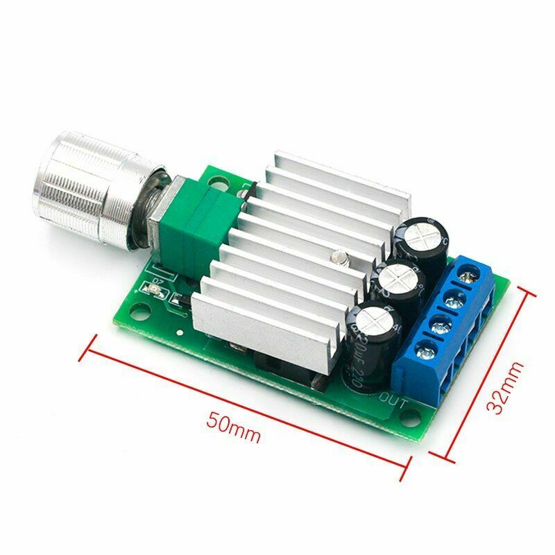 12V24V10A Stepless Variable Speed with Switch Pwm Dc Motor Speed Controller