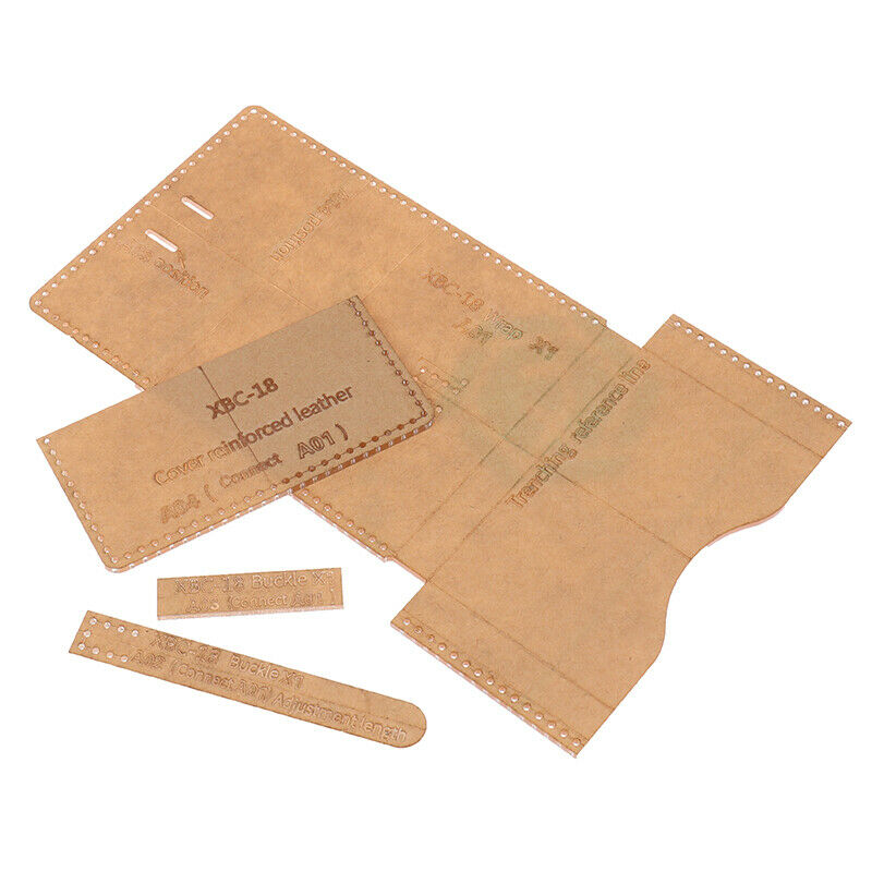 1Set Acrylic Clear Template Pattern Tool For Wallet Messager Bag Leather .l8