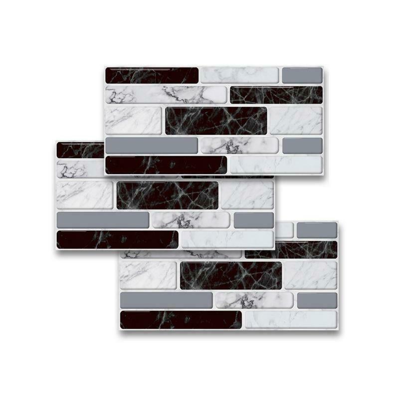 27pcs Waterproof Imitation Brick Tile Stickers DIY Kitchen Floor Home Decoration