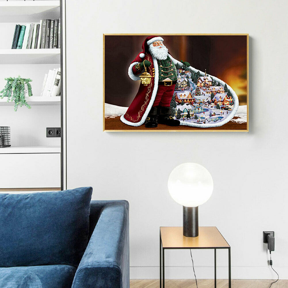 Santa Clause 5D Full Drill Diamond Painting Embroidery DIY Cross Stitch @