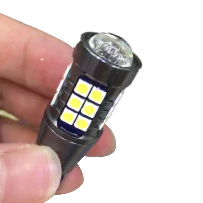 Pair 1000 Lms Canbus Brake Reversing Light Bulb Errorfree T15 921 LED 3030 27Smd