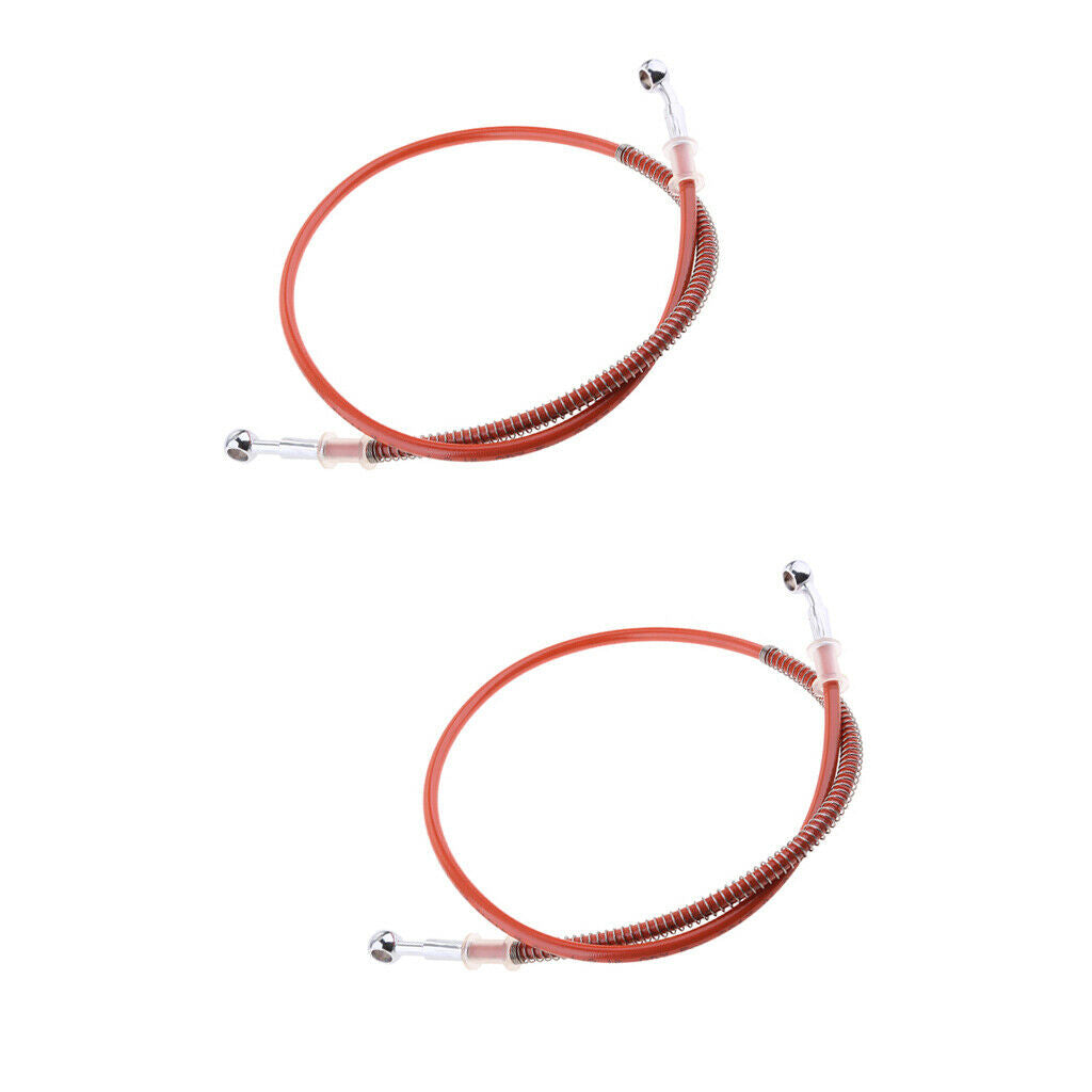 2 X 1000mm Brake Hoses Stainless Steel Braided Brake Hose Oil Line Universal