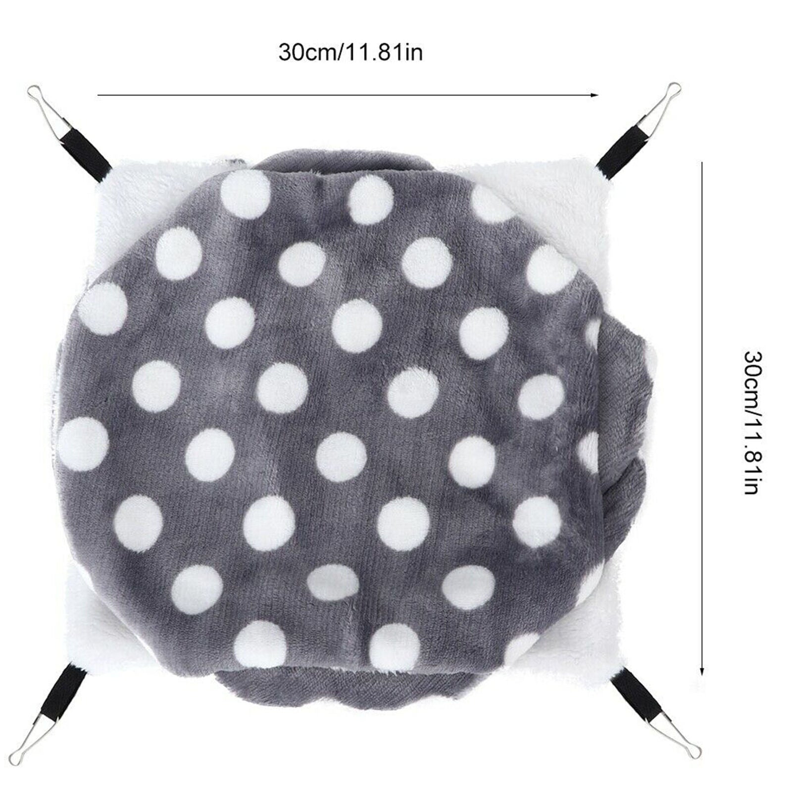 Flannel Gray Hamster Hammock for Rats Rodents Hamsters Mice Cage Accessories