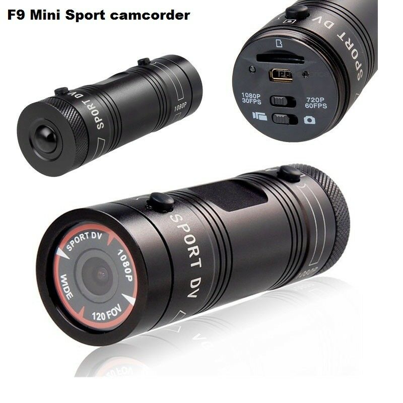 F9 Full HD 1080P 3MP AIV Mini Camcorder Small Aluminum Sport Action Recorder