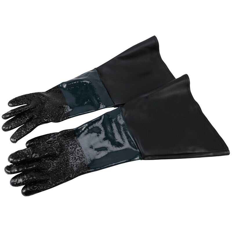 1 Pair Heavy Duty Gloves Soft Comfortable Sandblasting Machine Gloves for SandF5