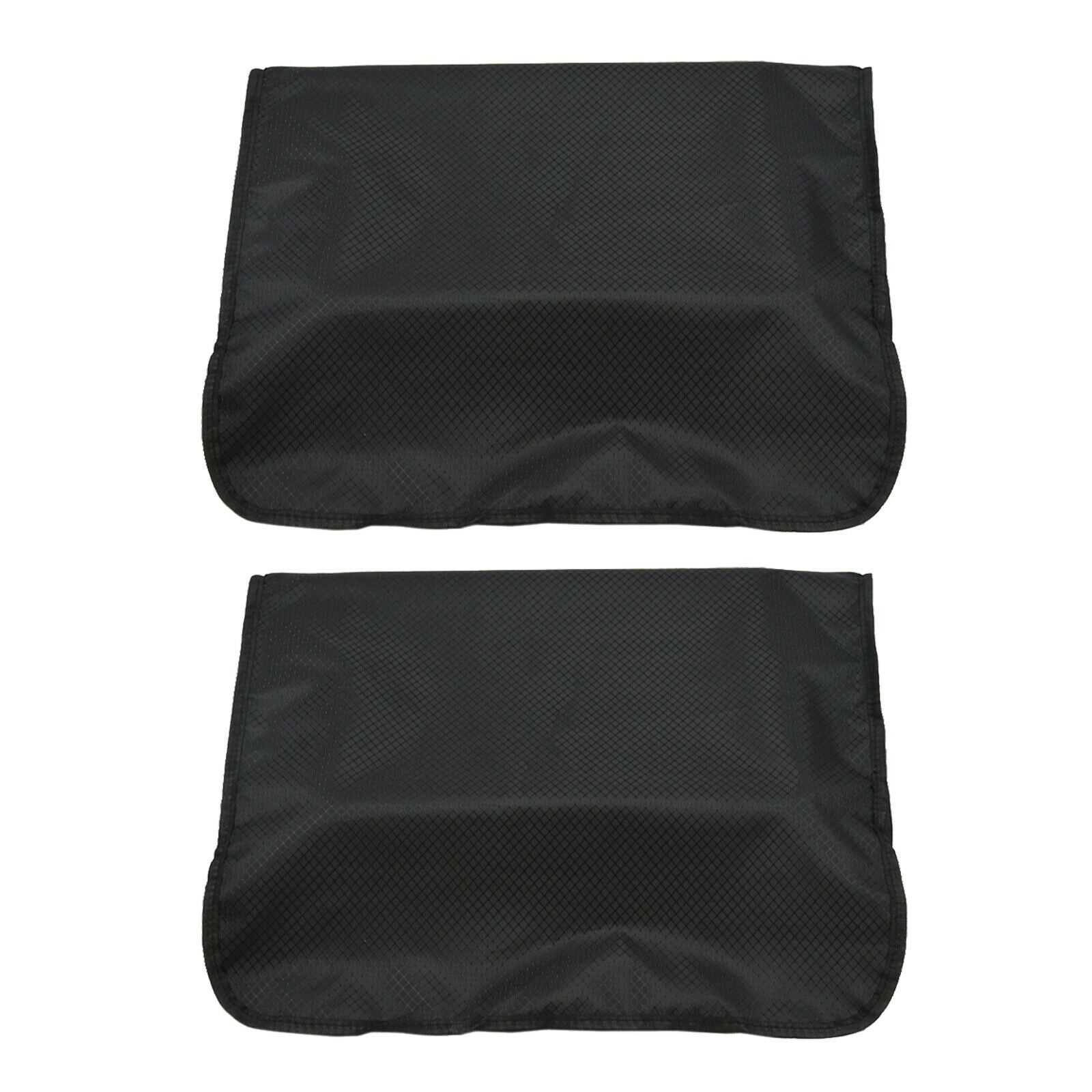 2x Hairdressing Barber Chair Back Covers Salon Spa Plastic Waterproof Black