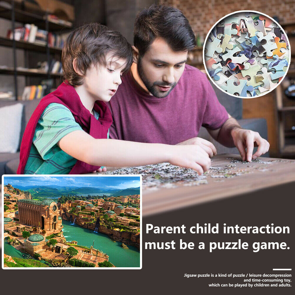 1000pcs DIY Paper Jigsaw Emerald City Puzzle Toys Educational Picture Decor @