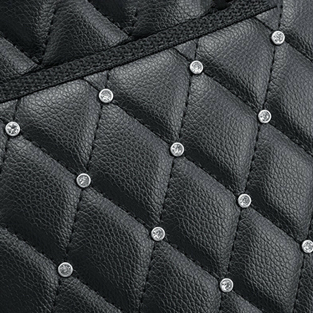 Advanced Car Net Pocket Handbag Holder PU Leather Between Car Seat Storage Black
