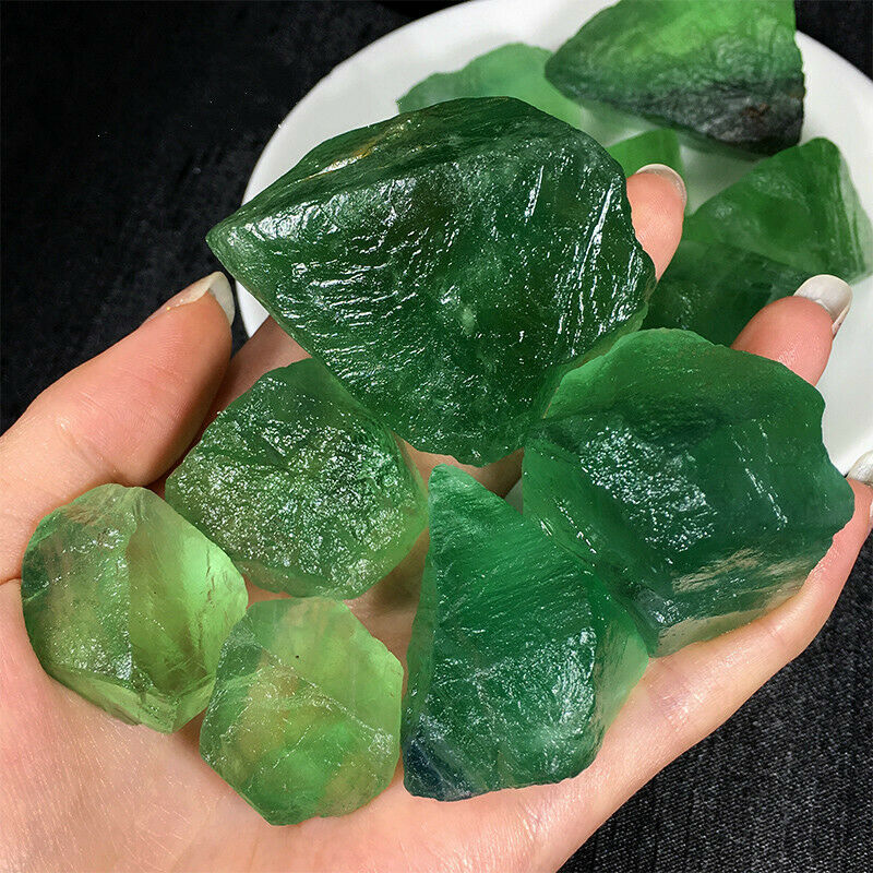 DIY 100g Natural Green Fluorite Raw Rough Stone Crystal Quartz Mineral Specimen