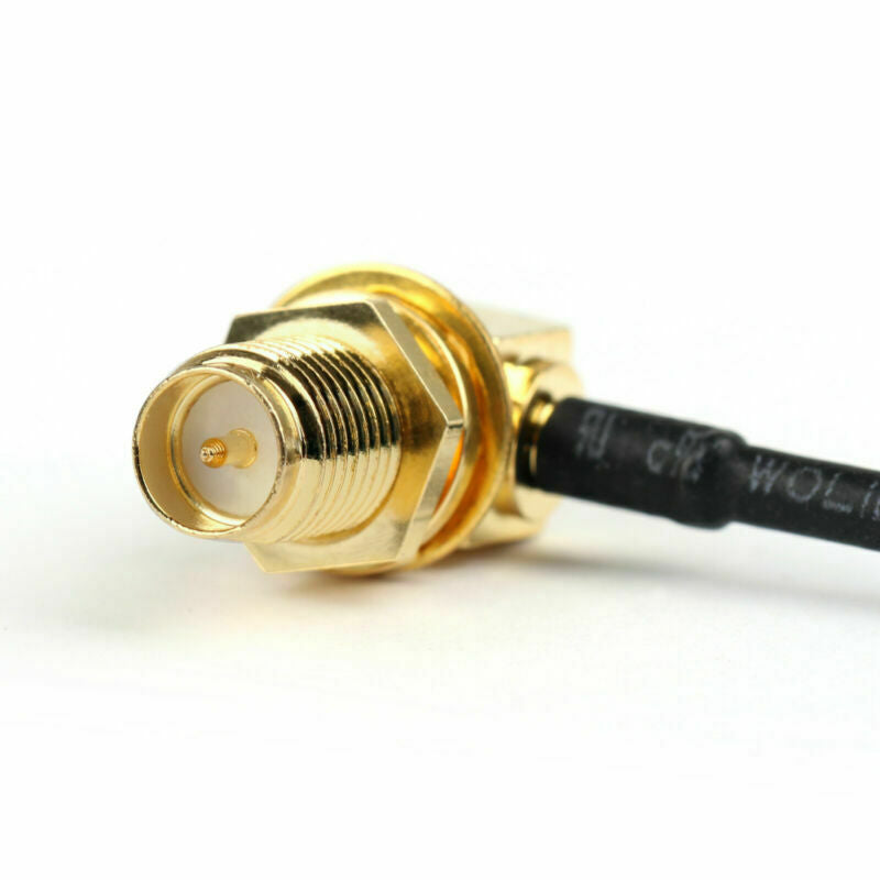 5PC WIFI Extension Cable RP SMA Female To RP SMA Male Right Angle RG178 15CM  UA