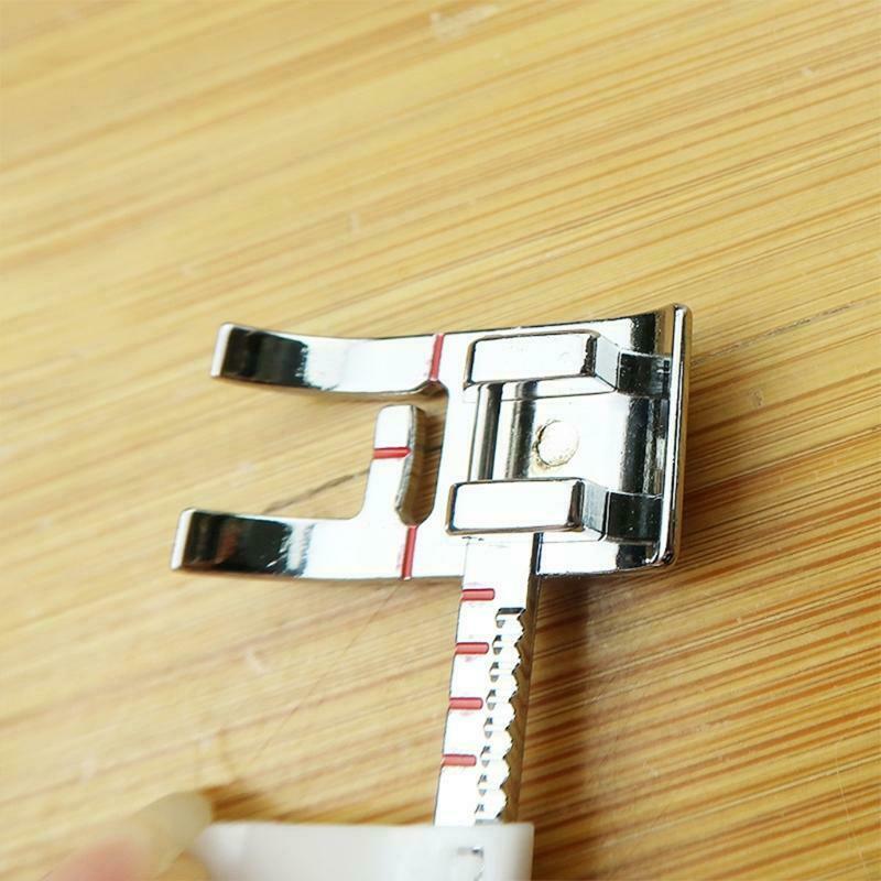 Adjustable Guide Sewing Machine Presser Foot. Fits for Low Shank Domestic Sewing