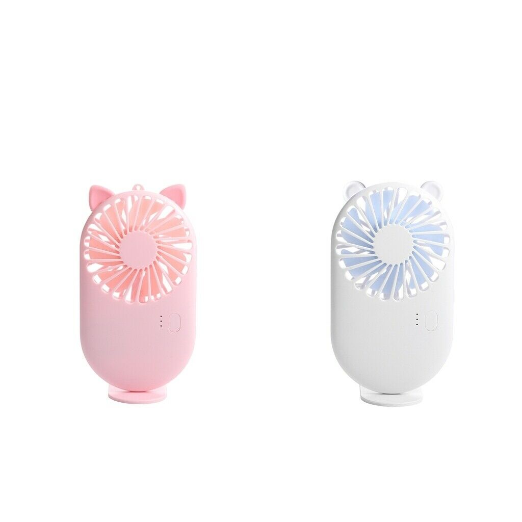 2pcs Handheld Mini Fan Home Personal Cooling Fan USB for Friends! Family