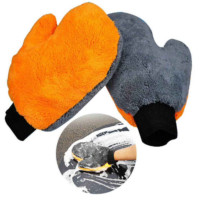1PCS car wash gloves car cleaning supplies absorbent brush detailing tool.l8